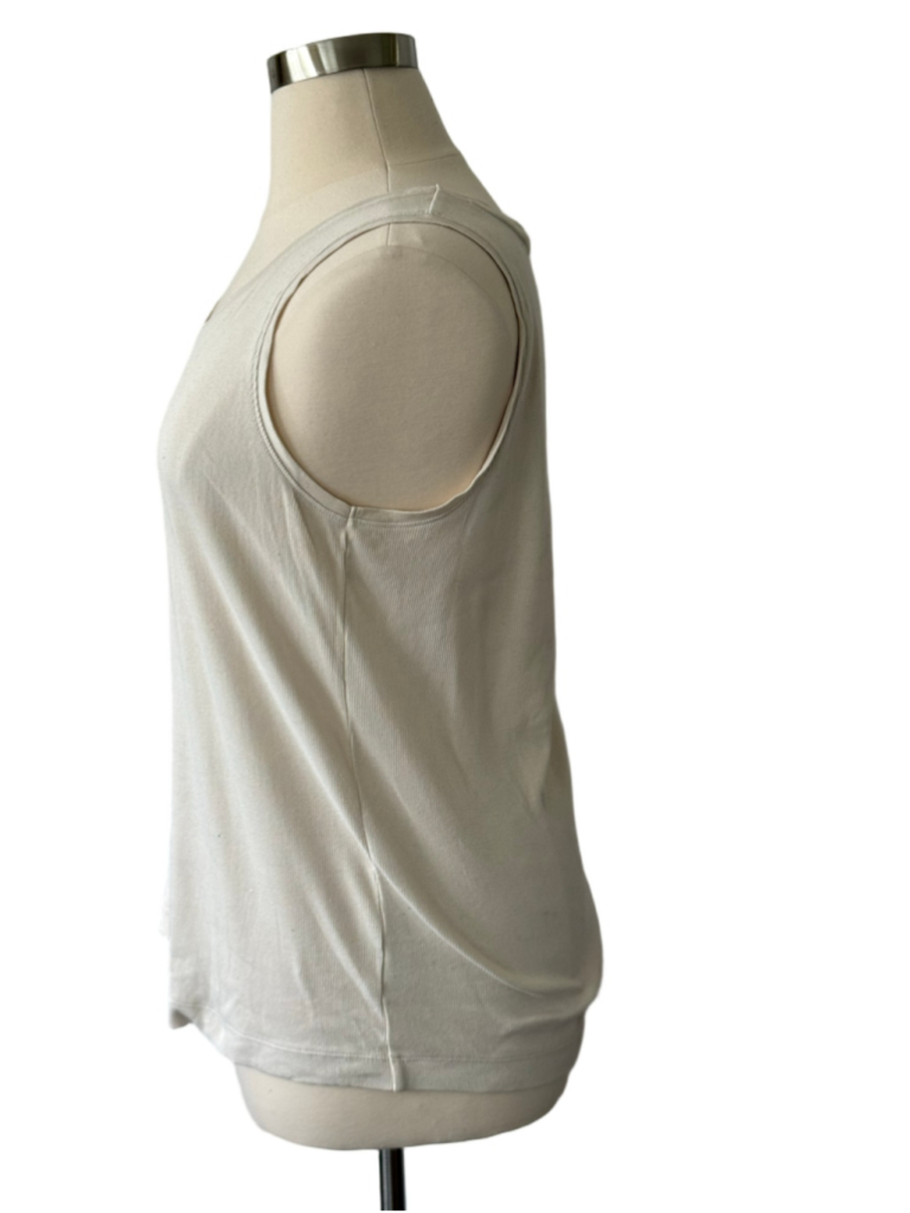 Chico's Tan Ribbed Tank Top Size 16 (Chico’s 3) - Picture 2 of 5